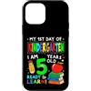 Flo Design Back To School Outfits Custodia per iPhone 12 mini My First Day of Kindergarten Boy Girls First Day of Kinder