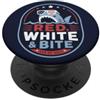 Patriotic Shark Red White Bite Patriotic Shark 4 luglio USA PopSockets PopGrip Adesivo