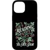 Cottagecore Bookworm Strawberry Graphics Custodia per iPhone 15 Reading Is My Jam Amante dei libri Botanico Fragola Art