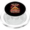 Retro Mom Lover Vintage Comfort Food Divertente dire ragazze grasse e panini fritti di Bologna PopSockets PopGrip per MagSafe