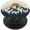 Nature Adventure Retro Graphic Vintage Vinyl Record Music Lover Montagna Tramonto PopSockets PopGrip Adesivo