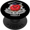 Teacher Humor Educator School Teaching N Shaping Tiny Humans, divertente insegnante della Apple School Grade PopSockets PopGrip Adesivo