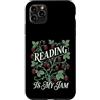 Cottagecore Bookworm Strawberry Graphics Custodia per iPhone 11 Pro Max Reading Is My Jam Amante dei libri Botanico Fragola Art