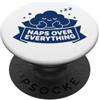 Funny Nap Lover Naps Over Everything Cute Sleeping Cloud Nap Lover Naps Over Everything PopSockets PopGrip Adesivo