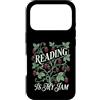 Cottagecore Bookworm Strawberry Graphics Custodia per iPhone 17 Pro Reading Is My Jam Amante dei libri Botanico Fragola Art
