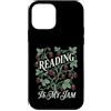 Cottagecore Bookworm Strawberry Graphics Custodia per iPhone 12 mini Reading Is My Jam Amante dei libri Botanico Fragola Art