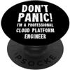 Cloud Infrastructure & DevOps T-Shirts & Ingegnere della piattaforma cloud PopSockets PopGrip Adesivo