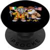 USA Ivory Coast American Cote D'Ivoire R Bandiera Stati Uniti Costa d'Avorio Americane Costa d'Avorio PopSockets PopGrip Adesivo