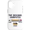 Old Pencil Designs with sarcasm and humo Custodia per iPhone 16 Il computer originale sarcastico divertente IT Tech Print Cancella