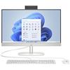 HP PC All-in-One, touchscreen FHD da 23,8, AMD Ryzen 5 7520U, 16 GB DDR4 RAM, SSD da 512 GB, grafica AMD Radeon, Windows 11 Home, QWERTZ, bianco