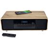 Thomson Micro-chaîne Bluetooth - THOMSON - Bois/Noir - Radio FM/DAB+/CD/MP3/USB/Inductio