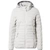 G.I.G.A. DX killtec G.I.G.A. DX Women's Giacca funzionale casual in look piumino con cappuccio staccabile con zip - Uyaka Stripe, light grey, 38, 34313-000
