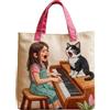 Gooyeh Osaki Nana Tote Bag Anime Komatsu Nana Borsa Grande Capacità Borsa a Tracolla da Viaggio Studente Cartella 34 × 40 × 10 CM