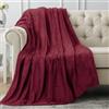 Utopia Bedding Coperta in Pile Coperta Leggera per Letto, Divano o Divano, Adatta a Tutte le Stagioni [152x127 cm, Borgogna]