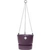 Elho Greenville Hanging Basket 24cm Fioriera da Balcone - Vintage Prugna