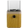 tepro Braciere a gas da tavolo con pietre decorative 16 cm - Piazza a gas con inserto in vetro beige