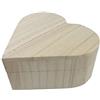 Pracht Creatives Hobby 7678-13541 Scatola di legno a cuore, scatola di legno a forma di cuore con cerniere e coperchio apribile, circa 13 x 13 x 6 cm, per conservare, decorare e regalare