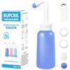 RUFCRIL Mini bottiglia da 350 ml, portatile da viaggio con anello extra, materiale TPE per resistenza alle alte temperature, indispensabile per la cura perineale postpartum, trattamento delle