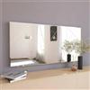 Dmora - Specchio Rana, Specchiera, Articolo d'arredo a muro, Decorazione con specchio, 120x2h60 cm, Bianco