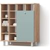 Livinity Armadietto da bagno con portabiancheria Fucino Verde 78.4x91.6 cm
