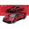 Burago 1/18 BURAGO - FERRARI - F80 2024 - SILVER BLACK WHEELS 18-16919 - F80 SCALA 1/18