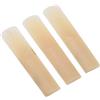 Tiiyee Ance per Sassofono Contralto, Ancia Contralto in Resina Saxophone Reeds Artigianale Avanzata Accessori Sax Bocchino Universale Accessorio Riparazione Sostituzione 3 Pezzi (Colore del Legno)