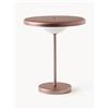 Westwing Collection Lampada da tavolo piccola portatile a LED Kyle - Marrone