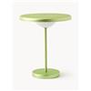 Westwing Collection Lampada da tavolo piccola portatile a LED Kyle - Verde chiaro