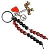 Pracht Creatives Hobby 5936-12035 Catena aritmetica con portachiavi per autoprogettazione, Tigre, set artigianale con 20 perline aritmetiche, per l'inizio della scuola