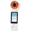 VBESTLIFE Fotocamera Portatile con Ventola Videocamera POV 4K 64MP, Obiettivo Rotante a 180°, con Display Digitale della velocità, per Viaggi All'aperto (WHITE)