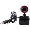 LRXIYODE Webcam per PC Microfono Integrato, Sensore Cmos a Colori 1.3mp, Ricarica USB 2.0, Materiale Abs Nero, Videocamera Flessibile per Computer Desktop e Laptop