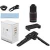 GANCEI Teleobiettivo zoom 22X con treppiede per smartphone, ABS portatile HD Obiettivo della fotocamera del telefono mobile per la fotografia di viaggio