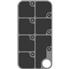 Generico Cuscinetto stoccaggio per viti con sezione etichettata con funzione magnetizzazione Vassoio riparazione della fotocamera per perdita hardware
