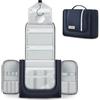 Carttiya Beauty Case da Viaggio da Appendere con Specchio Rimovibile - Borsa da Toilette Impermeabile per Uomo e Donna, con Gancio Rotante 360° Grande Beauty Case Idee Regalo Natale 2025 (Blu)