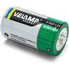 Velamp Pila zinco carbone, torcia, R20 D, 1,5V. Blister di 2 pile