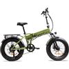 EMG Bomber 48V Green E-Bike Fat Bike Pieghevole 20"" 48V 13Ah Verde"