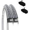2 Copertoni 24 X 1 3/8 + Camere America Pneumatici Coperture Sedia A R