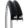 FFitness 2 Coperture 24 X 1 3/8 (37-540) Coppia Copertoni Neri Gomme Per Carroz