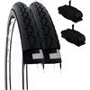 FFitness 2 Copertoni 24 X 1 3/8 (37-540) + Camere Valvola America ECOVELÒ 1 St