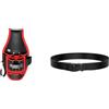 HaloModora Marsupio impermeabile resistente 1680D per elettricisti, con tasche multiple e cintura robusta, design ergonomico, rosso (B)