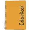 Colourbook Rubrica A5 Spiralata Indice Alfabetico A-Z, 44 Fogli 88 Pagine Carta 100g, Copertina Polipropilene Resistente, Per Ufficio E Uso Personale, Arancione