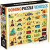 Headu Domino Puzzle Vehicles Ricomponi la Catena dei Veicoli. Puzzle Educativi per Bambini età 3+ Made in Italy
