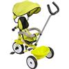 Colibrì Triciclo Bambini 1 anno Passeggino Fronte Mamma e Strada Leggero | Triciclo Regolabile Bimbo Bimba 9 mesi Colibrino Verde