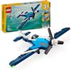 LEGO Creator 3 in 1 Velivolo: Aereo da Competizione, Modello di Aeroplano Giocattolo Trasformabile in Elicottero e Jet con Parti Mobili e Supporto, Giochi d'Avventura per Bambini da 7 Anni 31160
