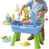 Generico Elettrica Gioco Acqua Tavolo Bambini,Water Table for Kids,Tavolo Giochi Acquatico per Bambini Esterno Giocattolo con Acqua Corrente,con Gioco di Pesca, Ruscello E Rubinetti A Forma di