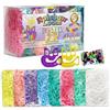 Rainbow Loom® Treasure Box Pastel Edition, 8.000 elastici in 8 diversi colori pastello e un bonus di 2 telai felici, grandi attività per ragazzi e ragazze dai 7 anni in su