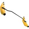 Bediffer Stabilizzatore Gonfiabile per Kayak per stabilità Migliorata Kit Stabilizzatore per Canoa in PVC Leggero per Principianti Pesca 2 unità (Blu)