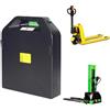JHKJ Batteria per Carrello elevatore Elettrico da 24 V 20 Ah 30 Ah 50 Ah, Pacco Batteria LiFePO4 da 24 Volt per transpallet Elettrico PTE15Q.,24v 20ah