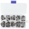 Risveglio Set di 50 guide per canne da pesca, con anelli in ceramica e telaio in acciaio inox per una precisione di 10 diametri interni standard (nuovo stile)
