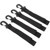 Funien Clip per Pagaia per Barca Clip a Scatto Remo Kayak Supporto Pagaia Stoccaggio Canoa 4 Pezzi Nylon Regolabile Senza Installazione di Trapano con